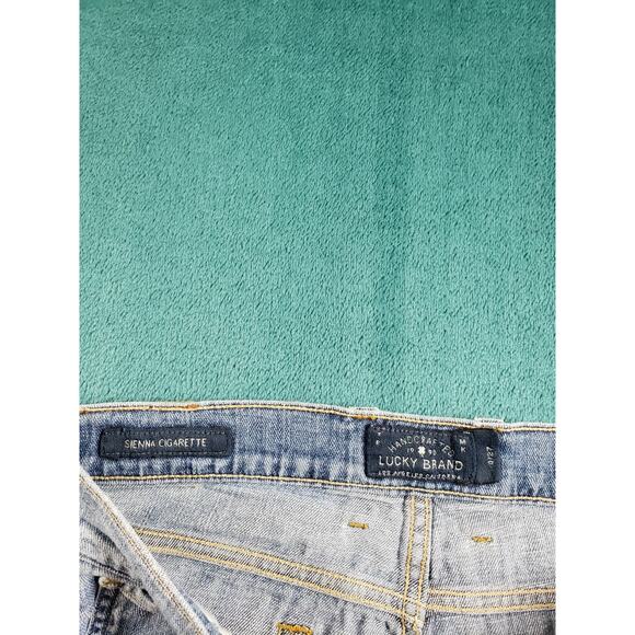 Lucky Brand Jeans Size 4 Womens Blue Stretch Pants Mid Rise Sienna Cigarette - Picture 3 of 13